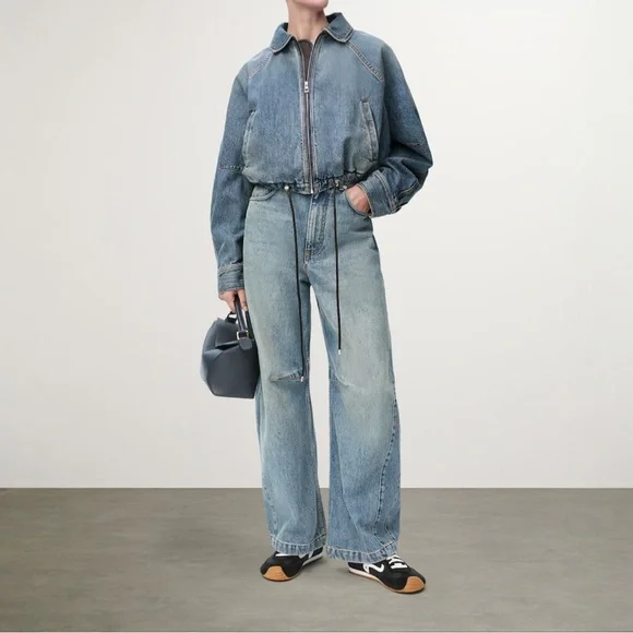 Loewe Oversized Blue Balloon Denim Jacket Fr32 - Picture 4 of 5
